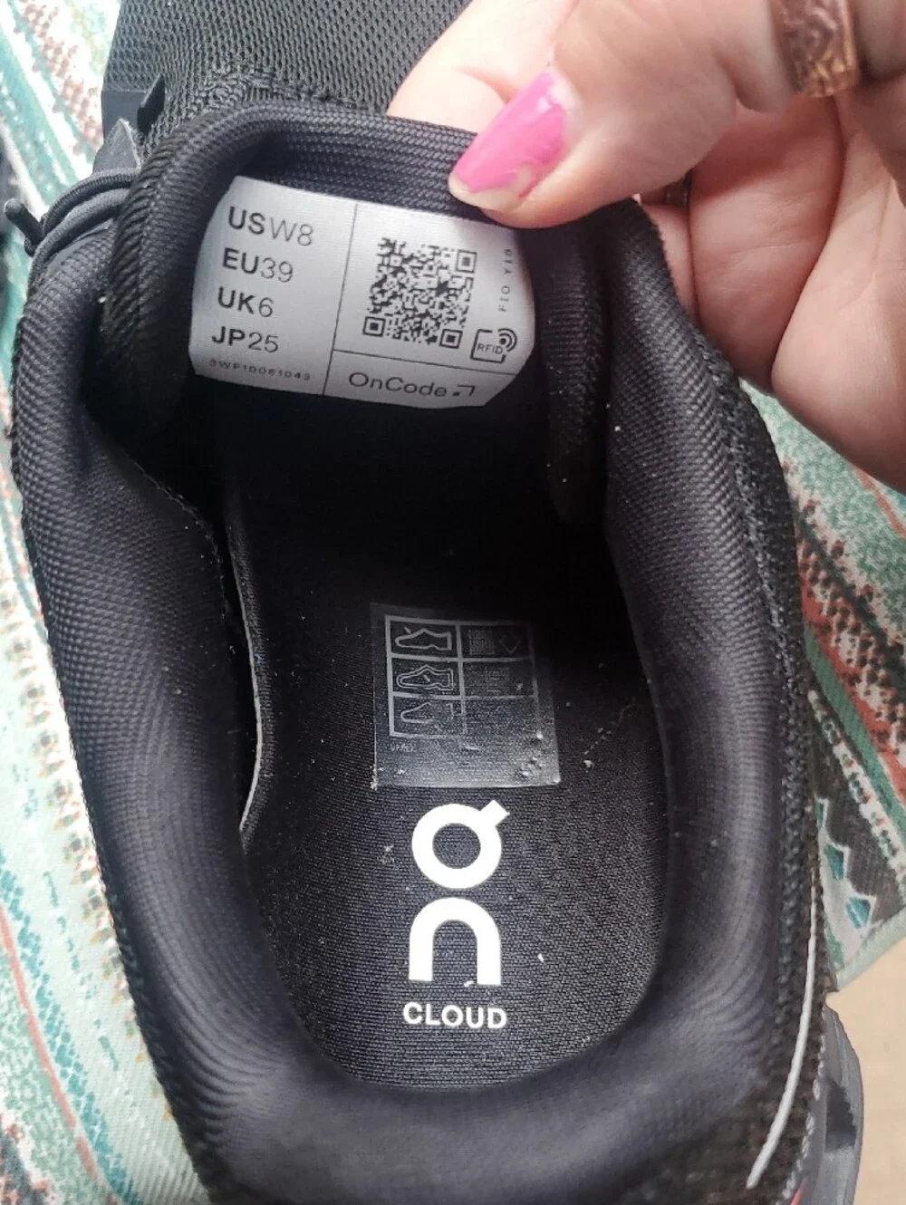 On Cloud Black Women's Athletic Sneakers